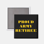 Magnet Fière retraite de l'armée (Recto/Verso)