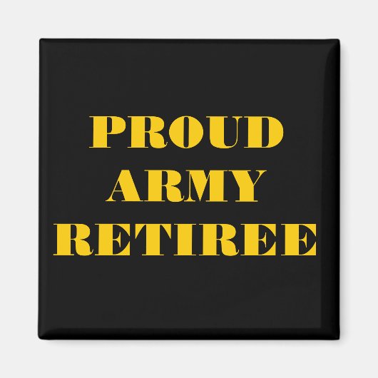 Magnet Fière retraite de l'armée (Devant)