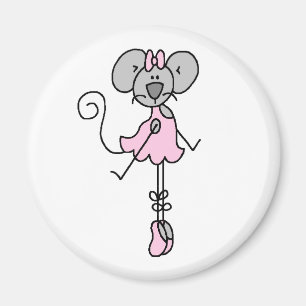 Magnet Figurine Souris Ballerine