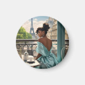 Magnet | Fille À Paris (Devant)