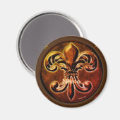 Magnet Fleur De Lis Fantaisie (Recto/Verso)