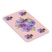 Magnet Fleur de Pâquerette Rose Chic Démodé (Côté Droit)