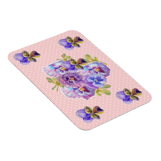 Magnet Fleur de Pâquerette Rose Chic Démodé (Côté Droit)