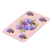 Magnet Fleur de Pâquerette Rose Chic Démodé (Côté Gauche)