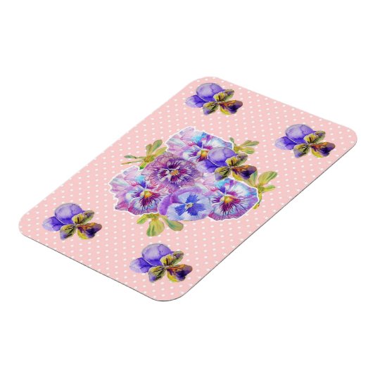 Magnet Fleur de Pâquerette Rose Chic Démodé (Côté Gauche)