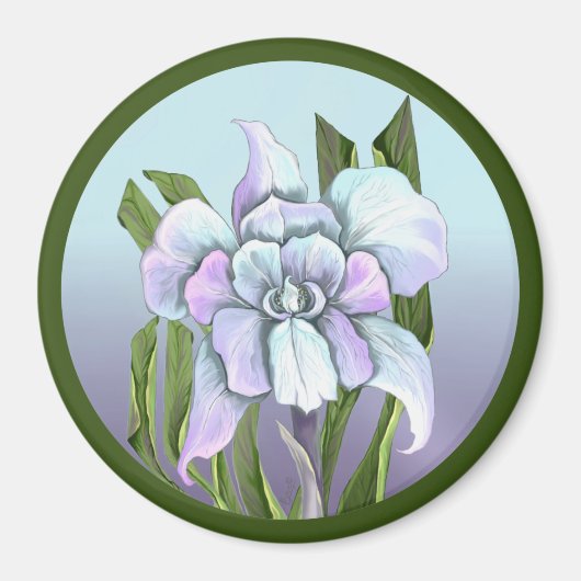 Magnet fleur Smeraldo (Devant)