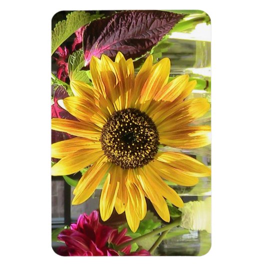 Magnet Flexi Premium de tournesol (Vertical)