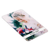 Magnet Flexibel uw foto & tekst wit Magneet (Rechterzijde)