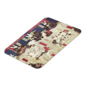 Magnet Flexible 兎 の 撲 相, 芳 lapins de Sumo, Yoshifuji, Ukiyo-e, 藤 (Côté Gauche)