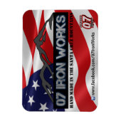 Magnet Flexible 07 Iron Works "Old Glory" Gregg Racing (Vertical)