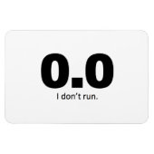 Magnet Flexible 0,0 Je ne cours pas. (Horizontal)