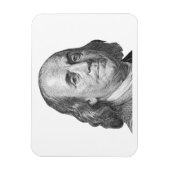 Magnet Flexible 100 dollars, Benjamin Franklin (Vertical)
