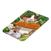 Magnet Flexible 100% Veggie Joyeux Cochon De Guinée Avec Carotte (Côté Gauche)