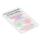Magnet Flexible 10 Commandements d'une alimentation propre (Côté Droit)