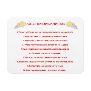 Magnet Flexible 10 Commandements natifs Aimant photo flexible