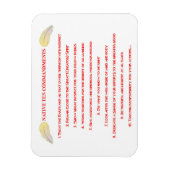 Magnet Flexible 10 Commandements natifs Aimant photo flexible (Vertical)
