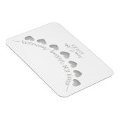 Magnet Flexible 10e anniversaire mariage en boîte cadeau / faveur (Côté Droit)
