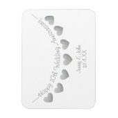 Magnet Flexible 10e anniversaire mariage en boîte cadeau / faveur (Vertical)