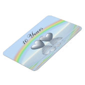 Magnet Flexible 10e anniversaire Tin Hearts (Côté Gauche)