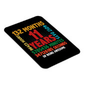 Magnet Flexible 11 Year of Being Awesome 11e Birthday (Côté Droit)