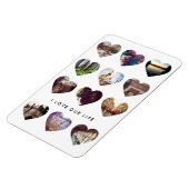 Magnet Flexible 12 Photo Heart Collage Saint Valentin Amour Cadeau (Côté Gauche)