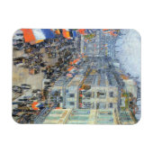 Magnet Flexible 14 juillet, rue Daunou par Childe Hassam (Horizontal)