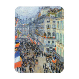 Magnet Flexible 14 juillet, rue Daunou par Childe Hassam