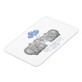 Magnet Flexible 14e anniversaire mariage ivoire cadeau éléphant (Côté Gauche)