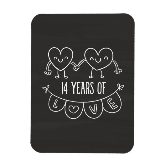 Magnet Flexible 14e Anniversary Poison de Chalk Hearts (Vertical)
