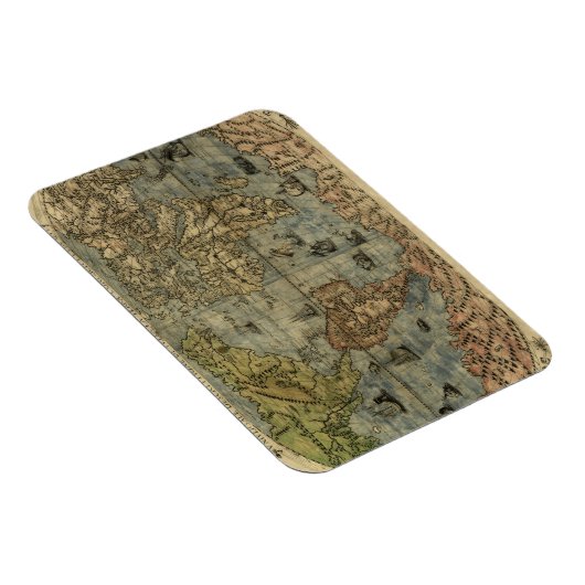 Magnet Flexible 1565 Ferando Berteli (Fernando Bertelli) Carte du  (Côté Droit)