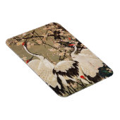 Magnet Flexible 15. 梅 花 群 鶴 図, 若 Plum Blossoms & Cranes, Jakuchú, (Côté Droit)