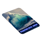Magnet Flexible 18.Bleu des vagues océaniques, cadeaux pour les am (Côté Droit)