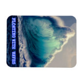 Magnet Flexible 18.Bleu des vagues océaniques, cadeaux pour les am (Horizontal)