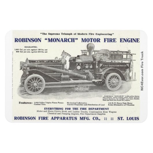 Magnet Flexible 1913 Robinson "Monarch" Moteur de feu flexible (Horizontal)