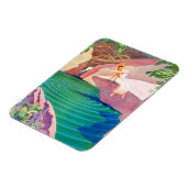 Magnet Flexible 1931 femme art déco par un étang (Côté Gauche)