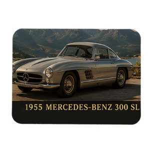 Magnet Flexible 1955 Mercedes-Benz 300 SL Gullwing Classique Allem