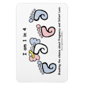 Magnet Flexible 1 aimant sur 4 (Vertical)