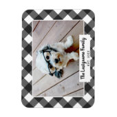 Magnet Flexible 1 Collage de photos Nom de famille - Buffalo Check (Vertical)