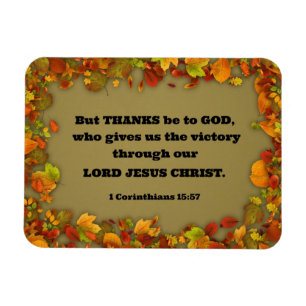 Magnet Flexible 1 Corinthiens 15:57 Mais merci à Dieu qui...