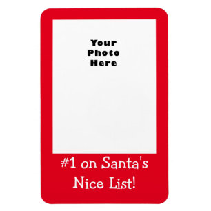 Magnet Flexible #1 sur Père Noël Nice List (Ajouter Votre Photo)