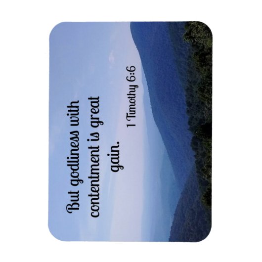 Magnet Flexible 1 Timothée 6:6 (Vertical)