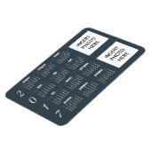 Magnet Flexible 2017 Calendrier Acier gris bleu gris - 2 Photos (Côté Gauche)