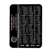 Magnet Flexible 2021 Calendrier personnalisé Nom du logo commercia (Vertical)