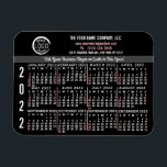 Magnet Flexible 2022 Calendar Custom Business Logo Name Black Easy<br><div class="desc">ARE YOU LOOKING FOR THE 2023 VERSION OF THIS CALENDAR? | Find all our 2023 calendars in the FancyCelebration store here: https://www.zazzle.com/store/fancycelebration/products?ps=204&cg=196520963010122999        ... ... ... ... ..You can also find all our calendars in the collection here: https://www.zazzle.com/collections/the_best_2023_calendar_magnets_mousepads_more-119258460294242876</div>
