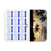 Magnet Flexible 2022 Personalized Blue Photo Calendar Vert (Horizontal)