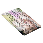 Magnet Flexible 2022 Year Monthly Calendar Black Add Custom Photo (Côté Droit)