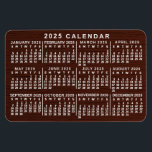 Magnet Flexible 2023 Année Calendrier mensuel Brown Wood Grain Sim<br><div class="desc">Cet aimant flexible du calendrier 2023 montre les jours de la semaine pour chaque mois en blanc sur un motif arrière - plan brun avec un léger effet de grain de bois. C'est le calendrier mensuel magnet flexible parfait si vous êtes à la recherche d'une ambiance un peu rustique mais...</div>