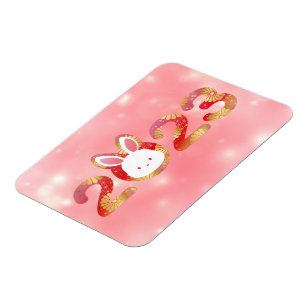 Magnet Flexible 2023, Nouvel An Chinois, Lapin