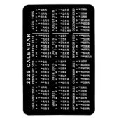 Magnet Flexible 2023 Year Monthly Calendar Classic Black and White (Vertical)