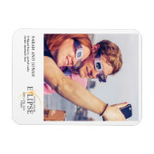 Magnet Flexible 2024 Cadeaux photo total Éclipse solaire Couples (Horizontal)